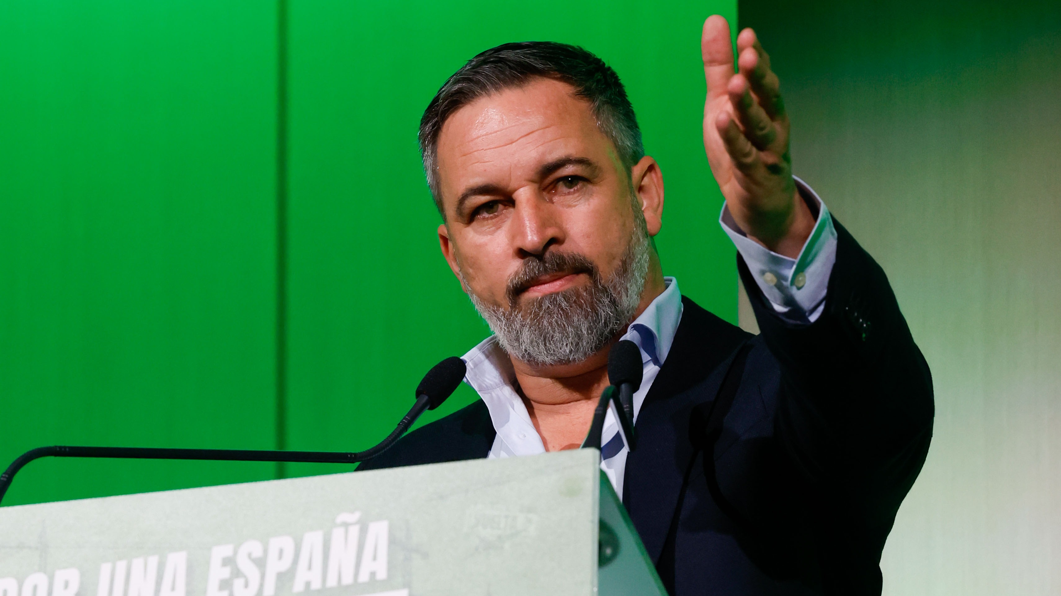 Rueda de prensa de Santiago Abascal (Vox)