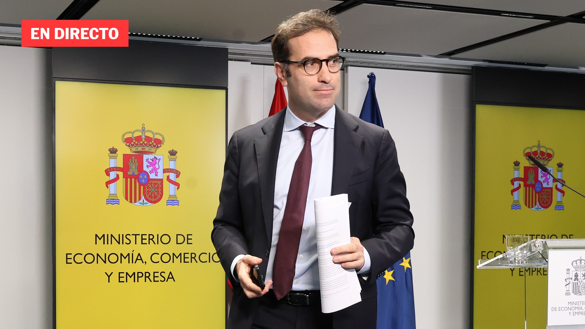 Carlos Cuerpo comparece para informar sobre los avances ante los daños de la DANA