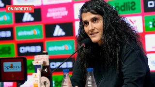 Rueda de prensa de la selección femenina antes de la semifinal de la Eurocopa, en directo