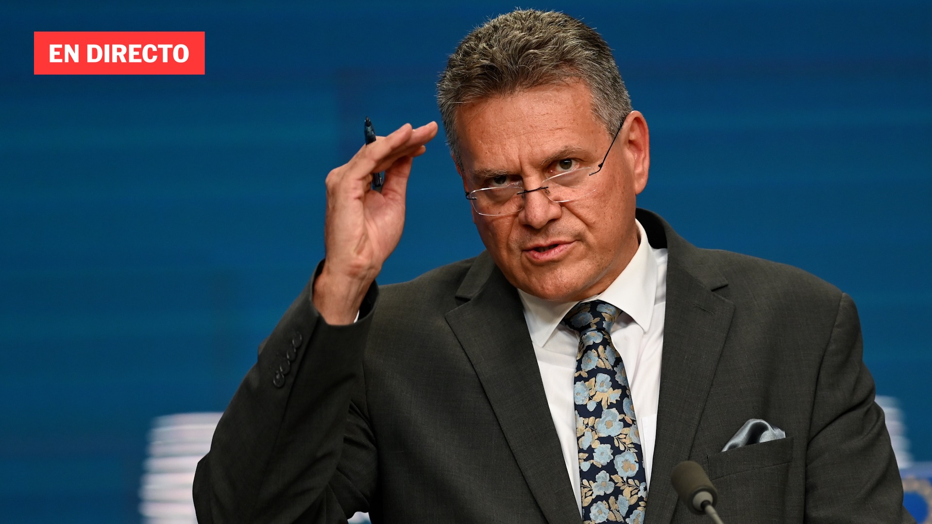 Maros Sefcovic en rueda de prensa sobre el acuerdo entre Estados Unidos y UE, en directo