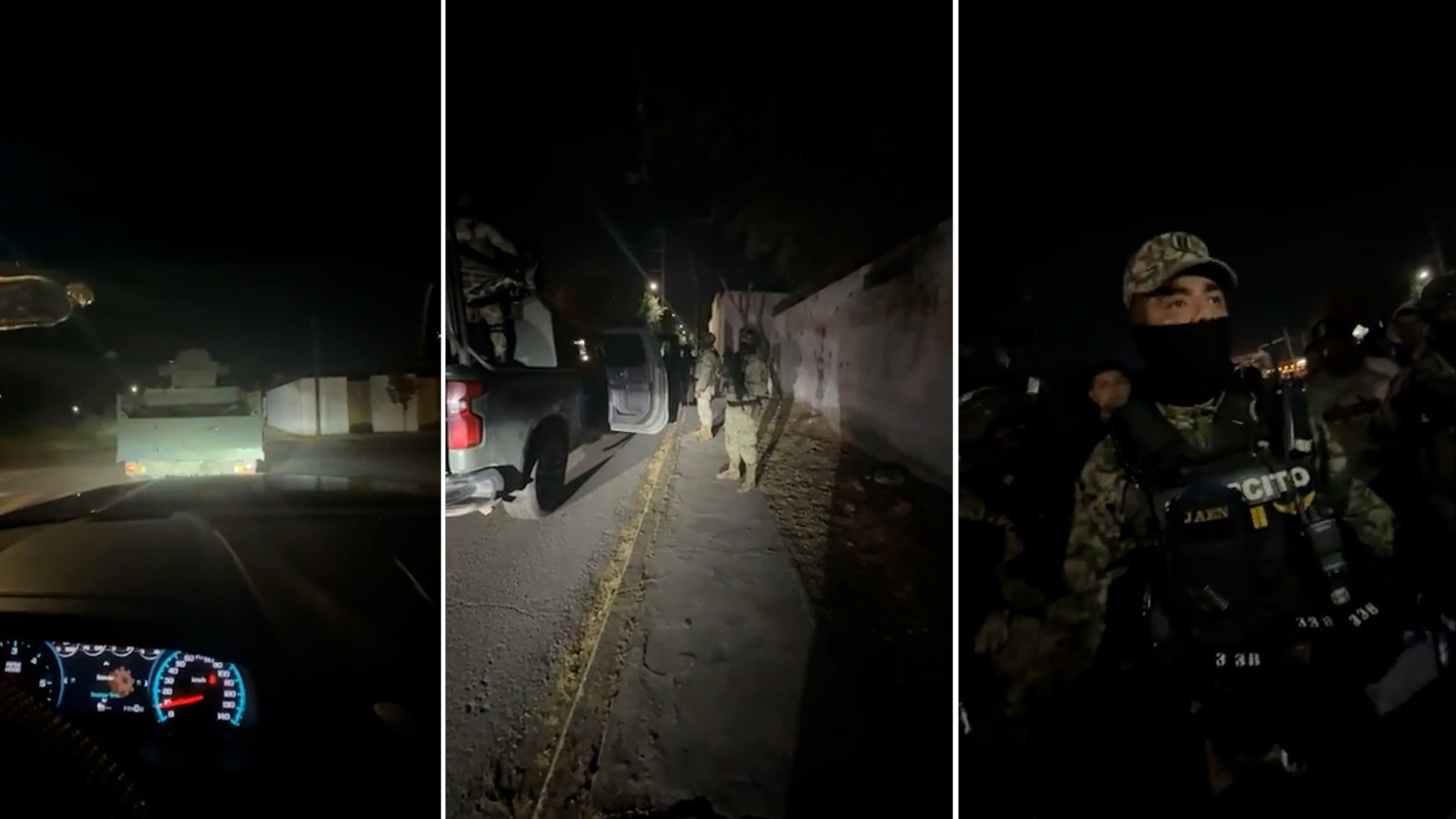 Persecución de soldados en Nuevo Laredo