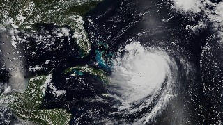 Huracán 'Erin' visto desde la Estación Espacia Internacional