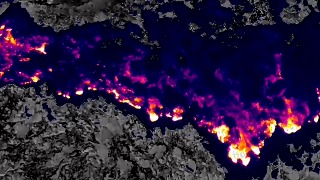 El incendio de Jarilla (Cáceres) a vista de dron