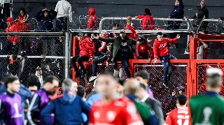 El estadio Independiente un día después de los enfrentamientos