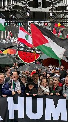 Decenas de miles de personas marchan en Sídney para exigir el fin de la crisis humanitaria