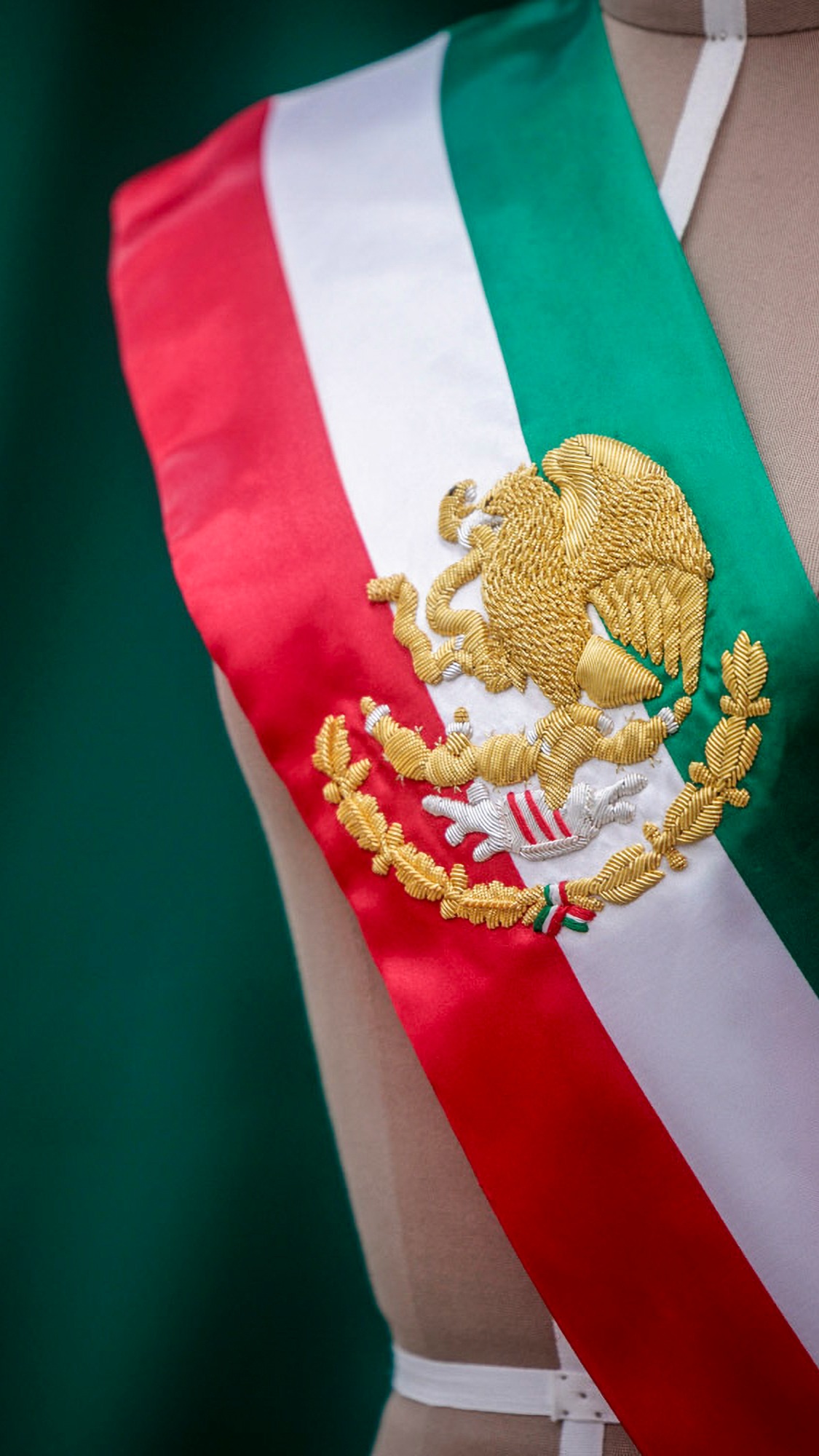 La banda presidencial de Claudia Sheinbaum