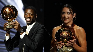 Dembélé y Bonmatí ganan el Balón de Oro