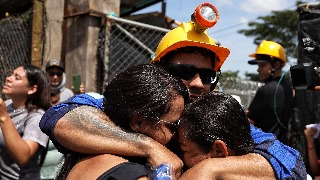 Mineros rescatados en Colombia