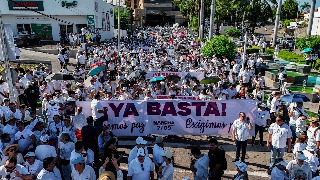 Miles de ciudadanos marchan para exigir paz y justicia en Culiacán