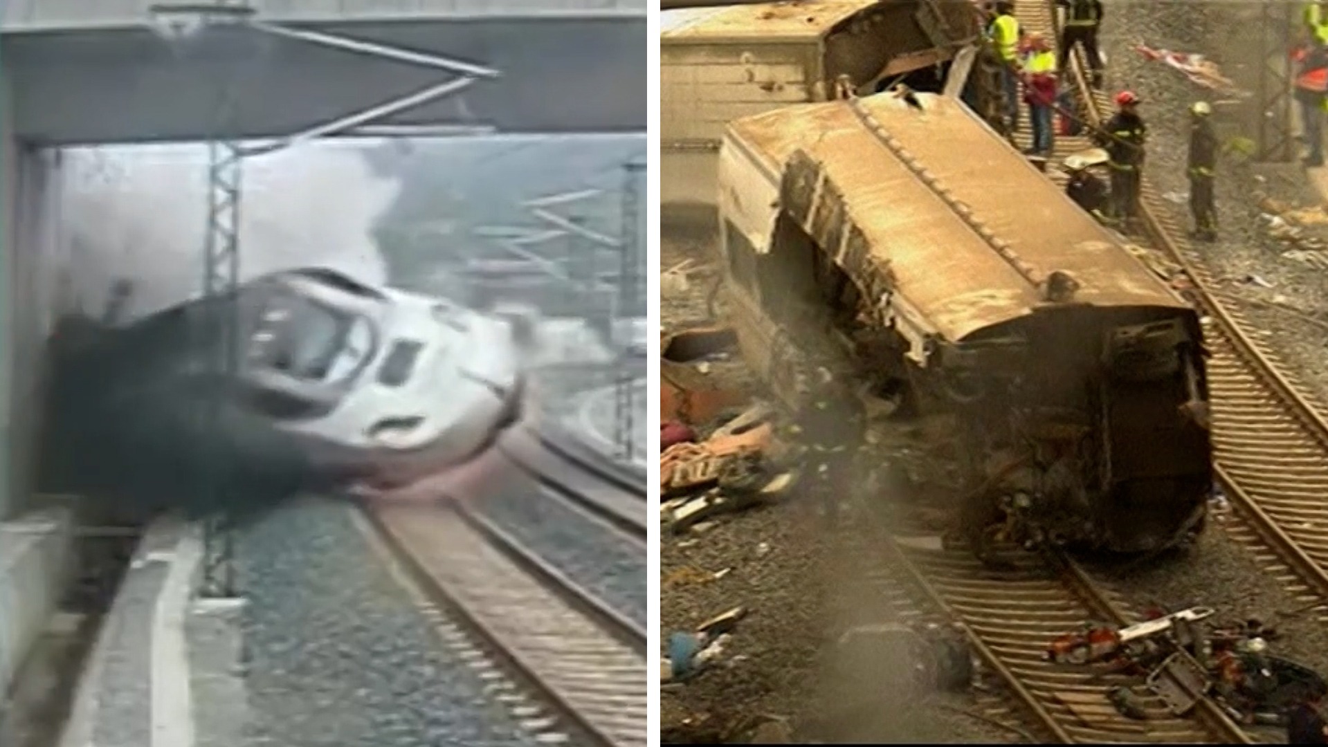 El descarrilamiento de Angrois en 2013, el accidente más grave previo al de Adamuz