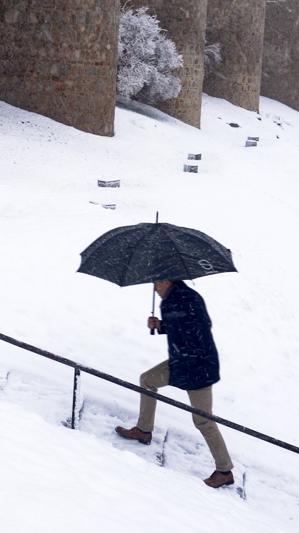 Fuertes nevadas en Castilla y León por la borrasca 'Kristin'