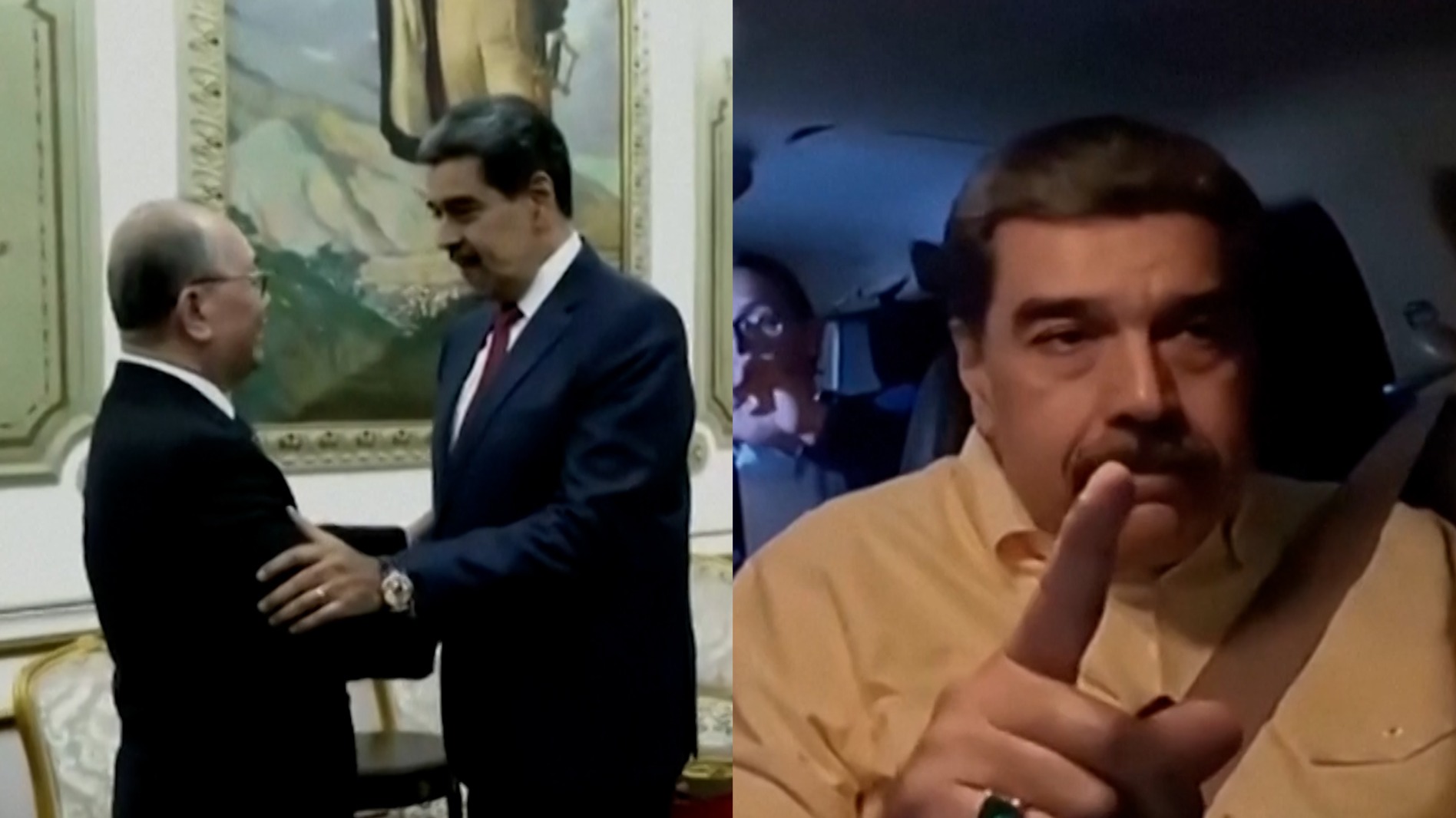 Las imágenes de la última aparición de Nicolás Maduro antes de ser capturado por Estados Unidos
