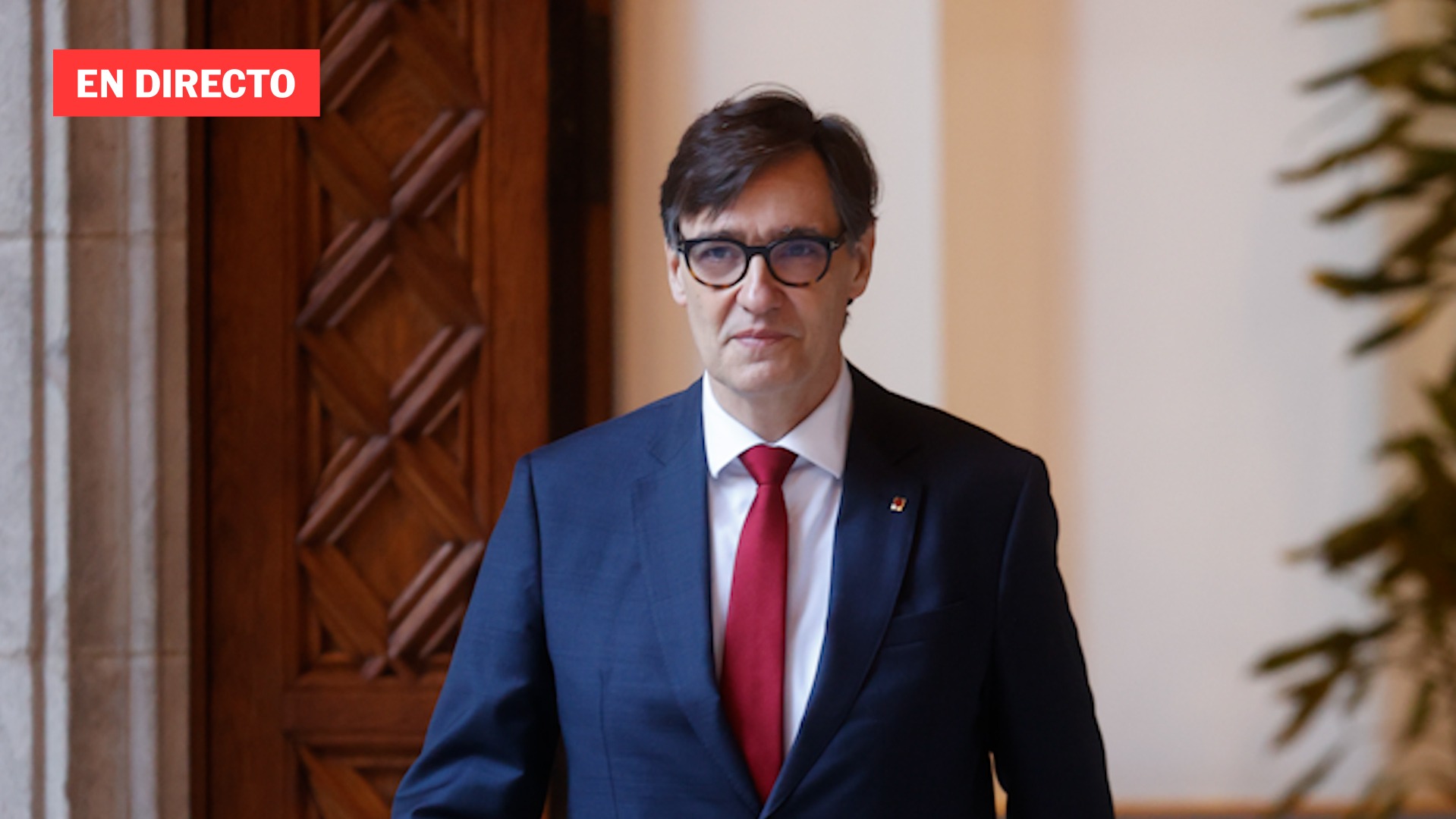 Salvador Illa, president de la Generalitat, ofrece una declaración institucional, en directo