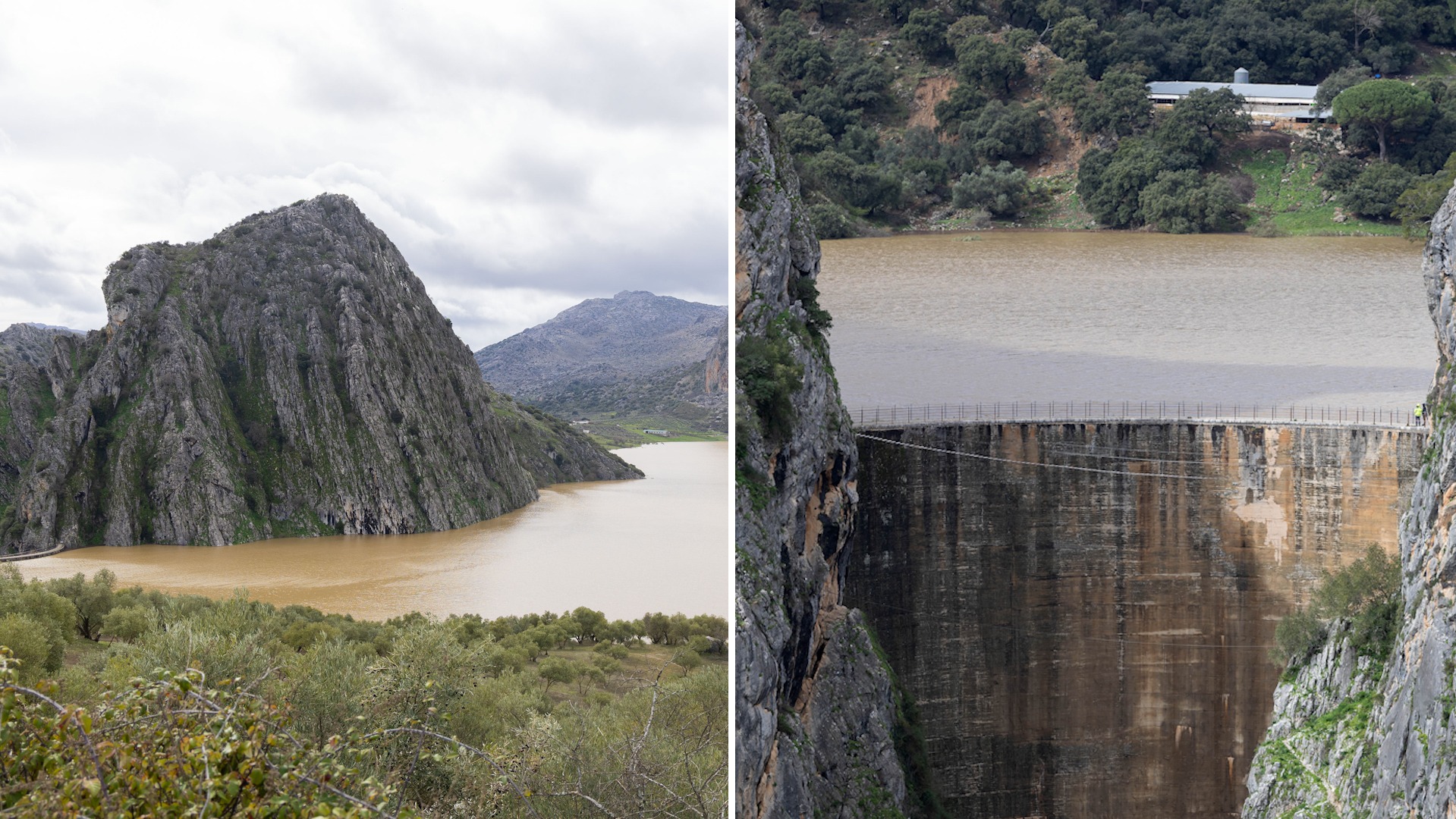 La presa de Montejaque obliga a desalojar a más de 200 personas por riesgo de desbordamiento