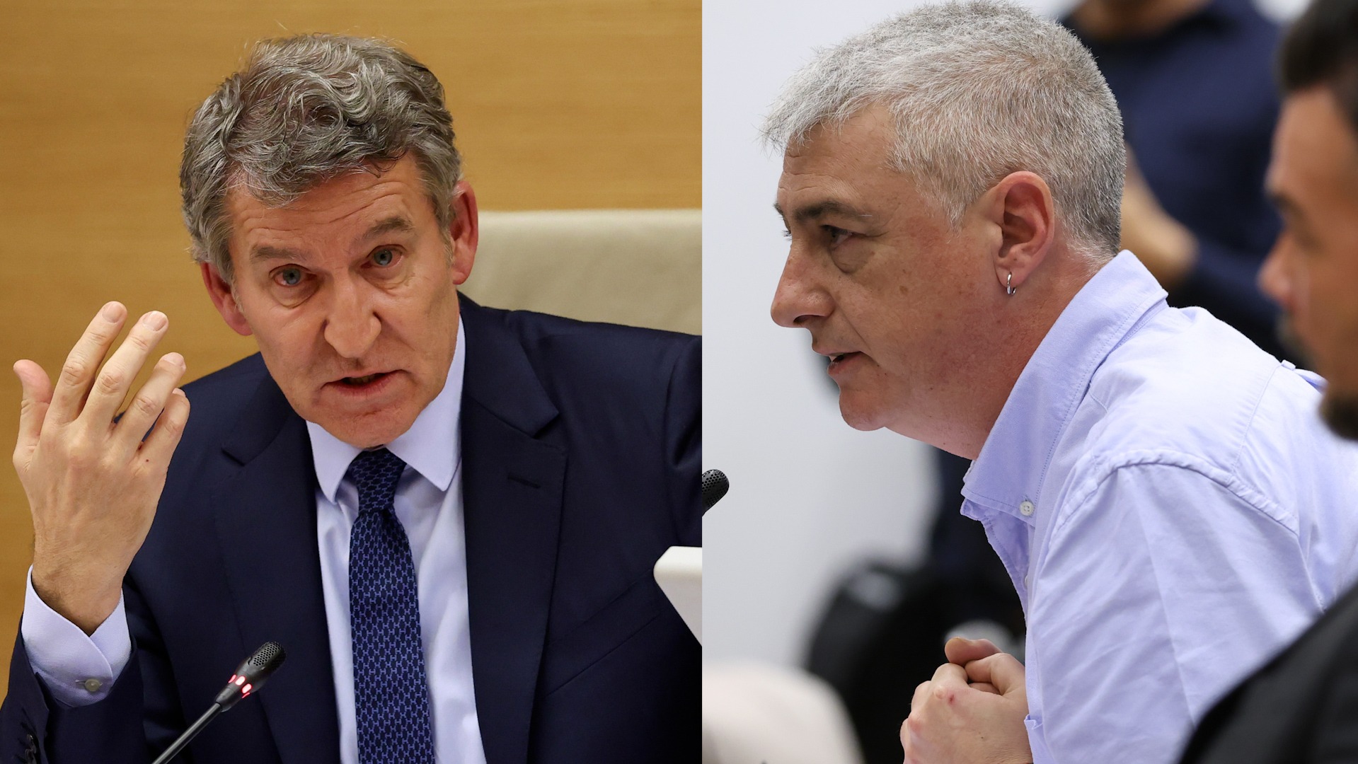 Rifirrafe entre Oskar Matute (EH Bildu) y Feijóo: "No voy a blanquear a Bildu"