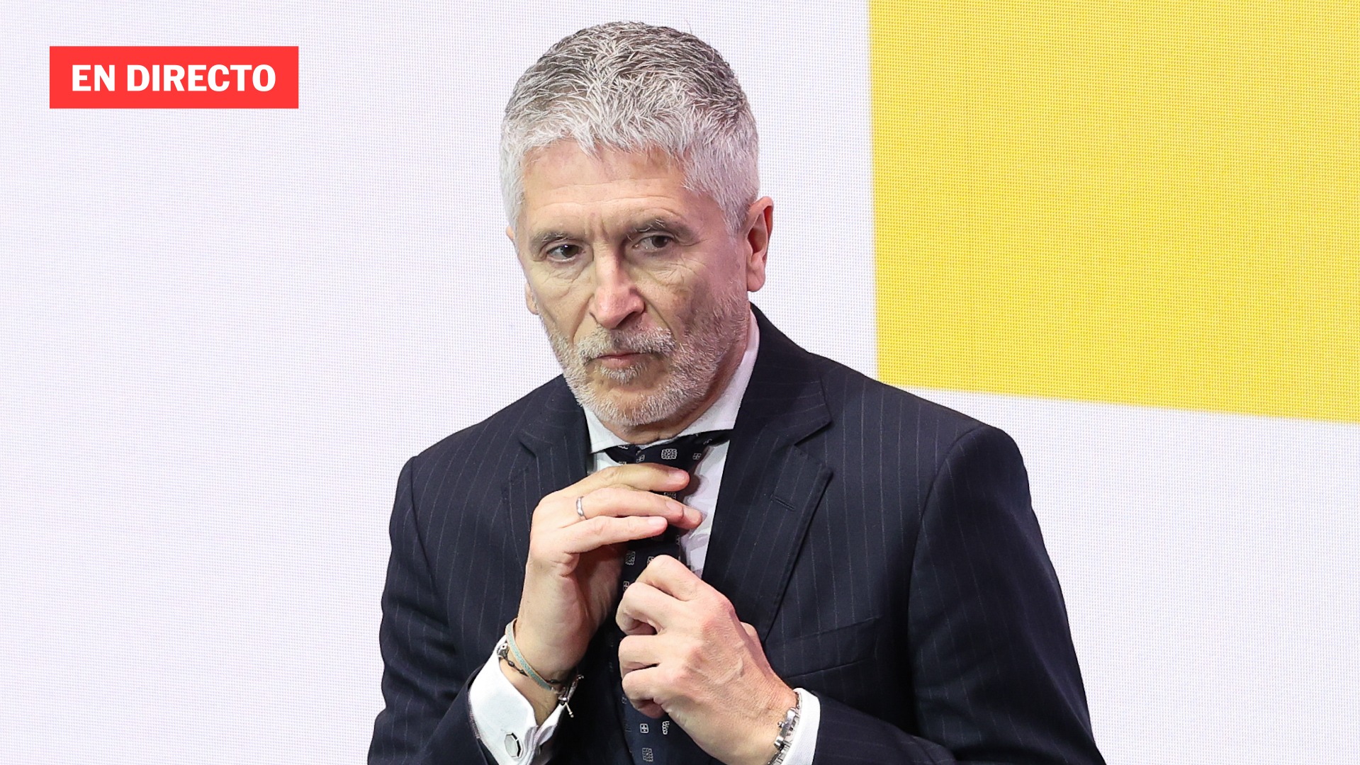 Grande-Marlaska comparece en la Comisión de Interior sobre las balizas V-16, en directo