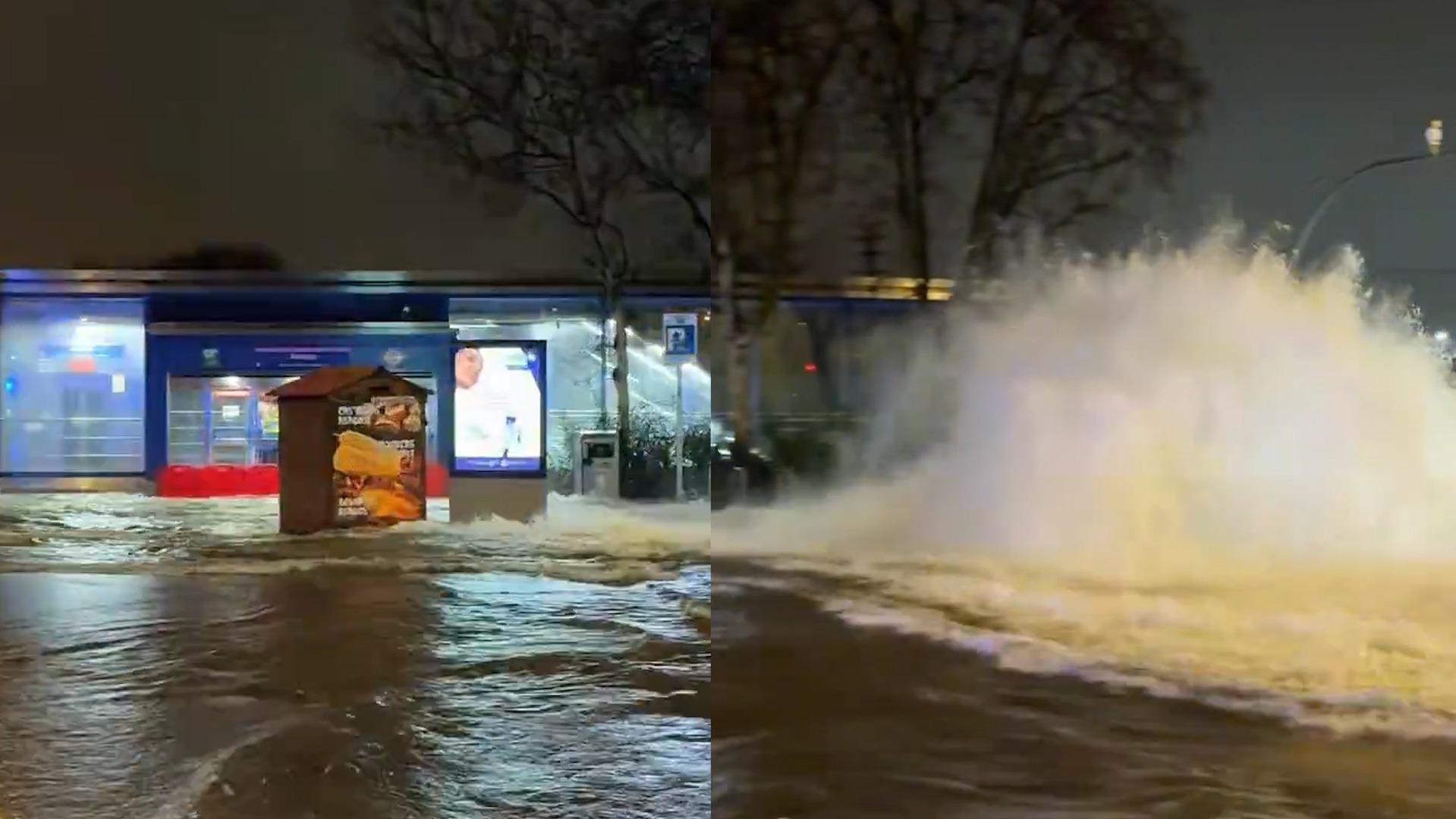 La rotura de una tubería corta el servicio de la línea 8 de Metro de Madrid  en Barajas