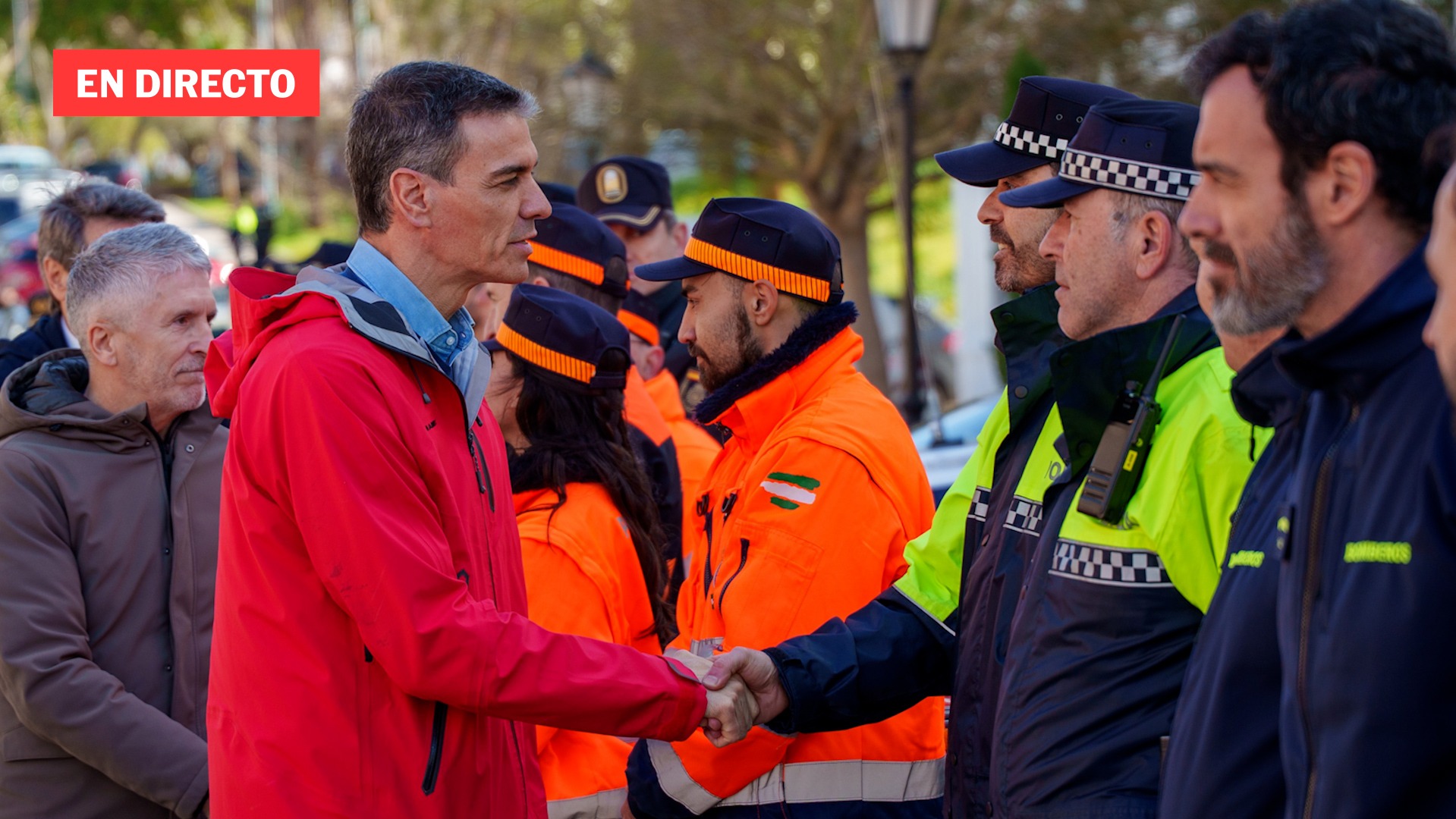 Pedro Sánchez visita la zona afectada por las últimas borrascas en Huétor Tájar (Granada), en directo