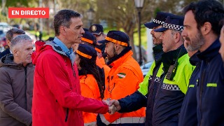 Pedro Sánchez visita la zona afectada por las últimas borrascas en Huétor Tájar (Granada), en directo