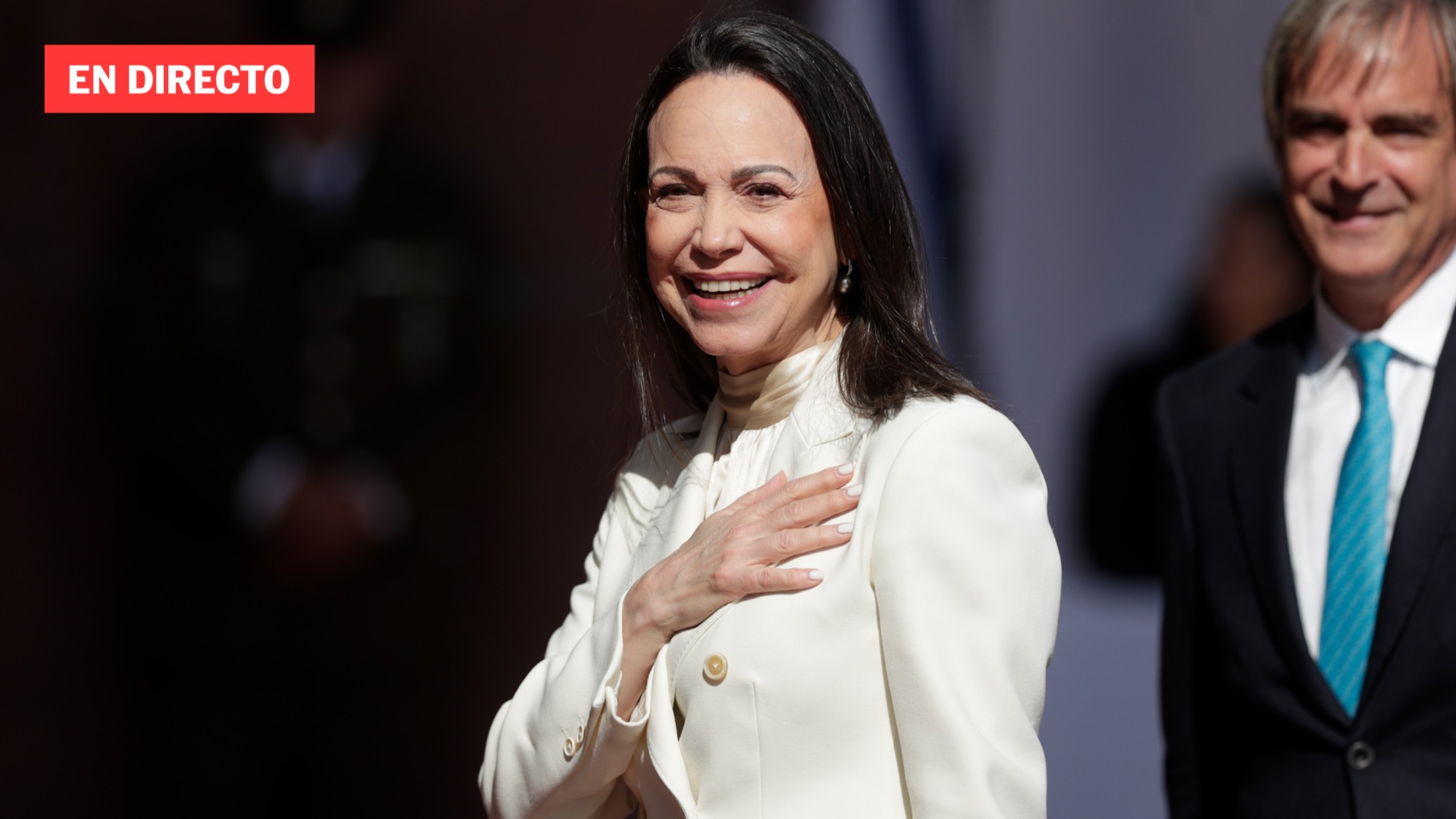 María Corina Machado comparece en Chile, en directo