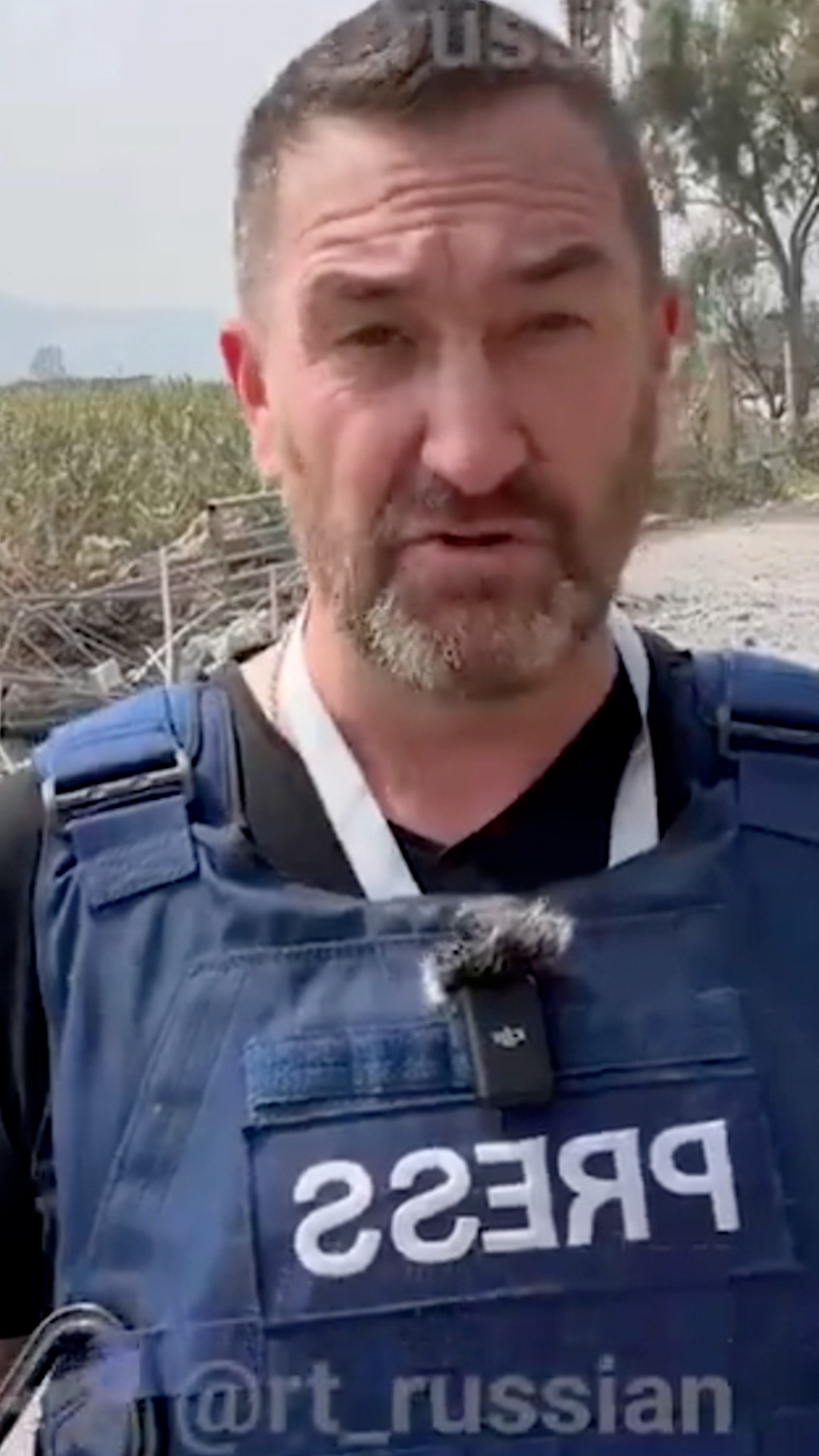 Un ataque israelí interrumpe la grabación de un periodista británico