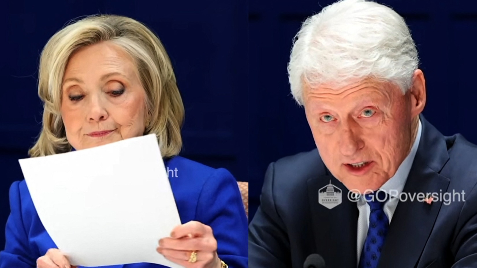 Los Clinton testifican sobre Epstein