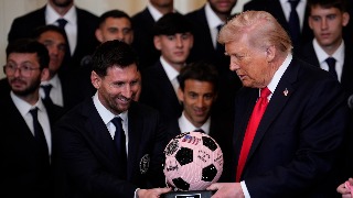 Lionel Messi visita la Casa Blanca