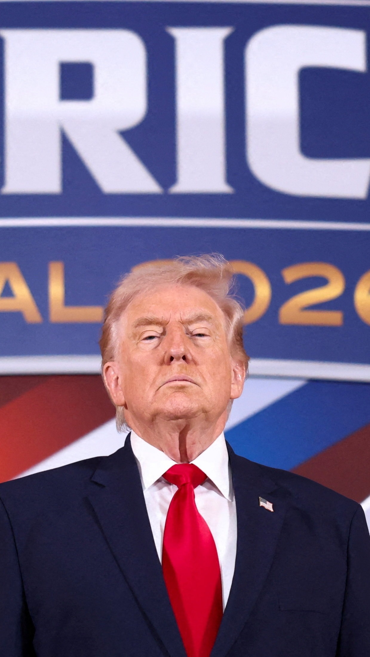 Trump sobre Sheinbaum en 'Escudo de las Américas'.