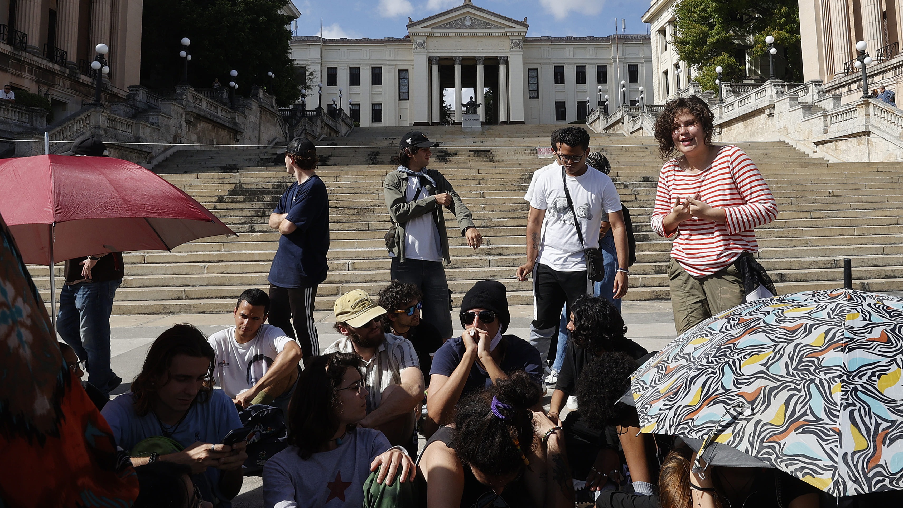 Protestas en la Universidad de La Habana