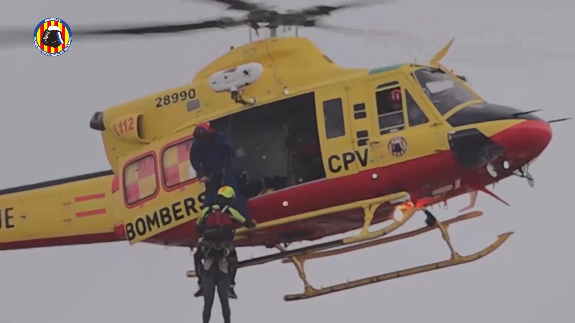 Los rescates aéreos de la dana