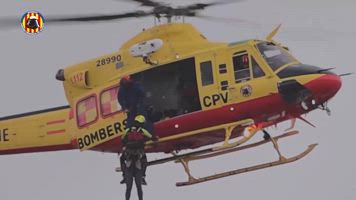 Los rescates aéreos de la dana