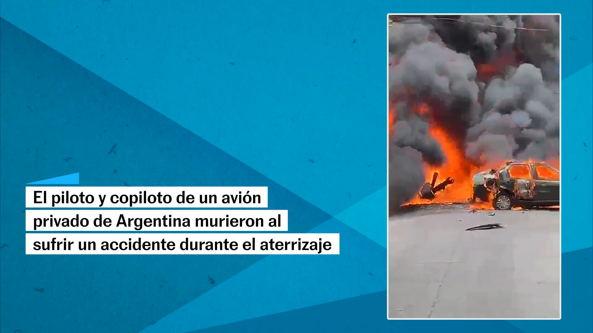 Accidente aéreo en Argentina