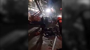 El momento del disparo tras el atropello múltiple en Nueva Orleans