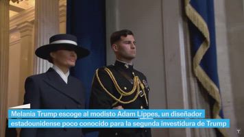 El look de Melania Trump en la investidura de Trump