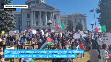 Cientos de personas protestan en contra de Trump y su 'Proyecto 2025'