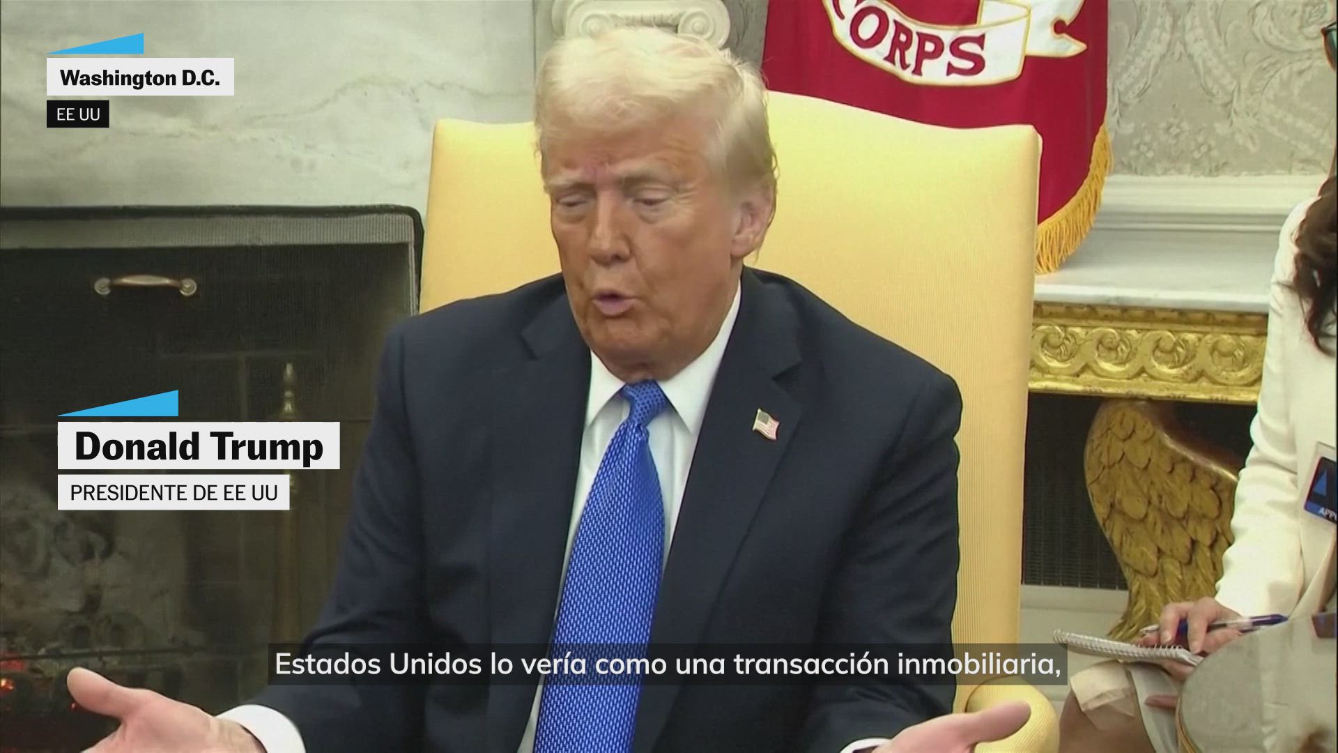 Trump insiste en su plan para Gaza: "Será una transacción inmobiliaria"