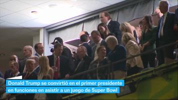 La aparición de Trump en el Super Bowl