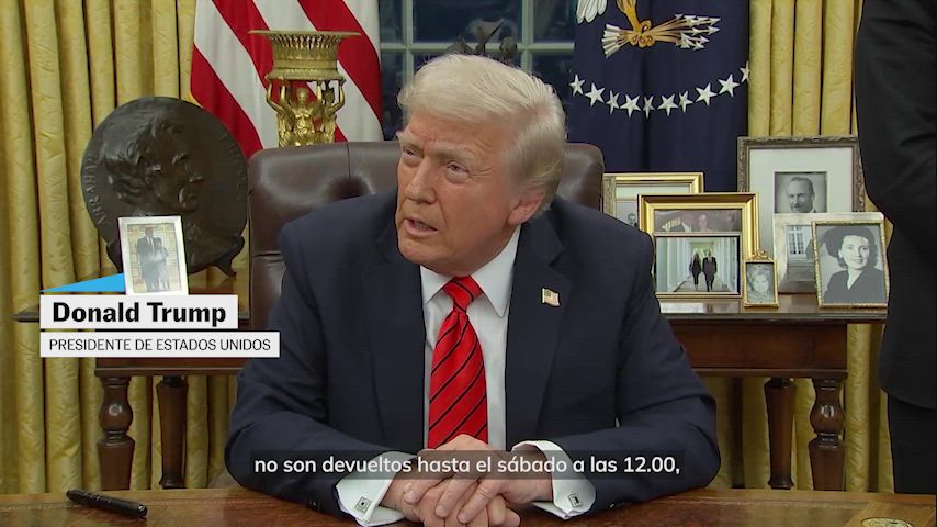 Donald Trump: "Hasta el sábado a las 12.00"