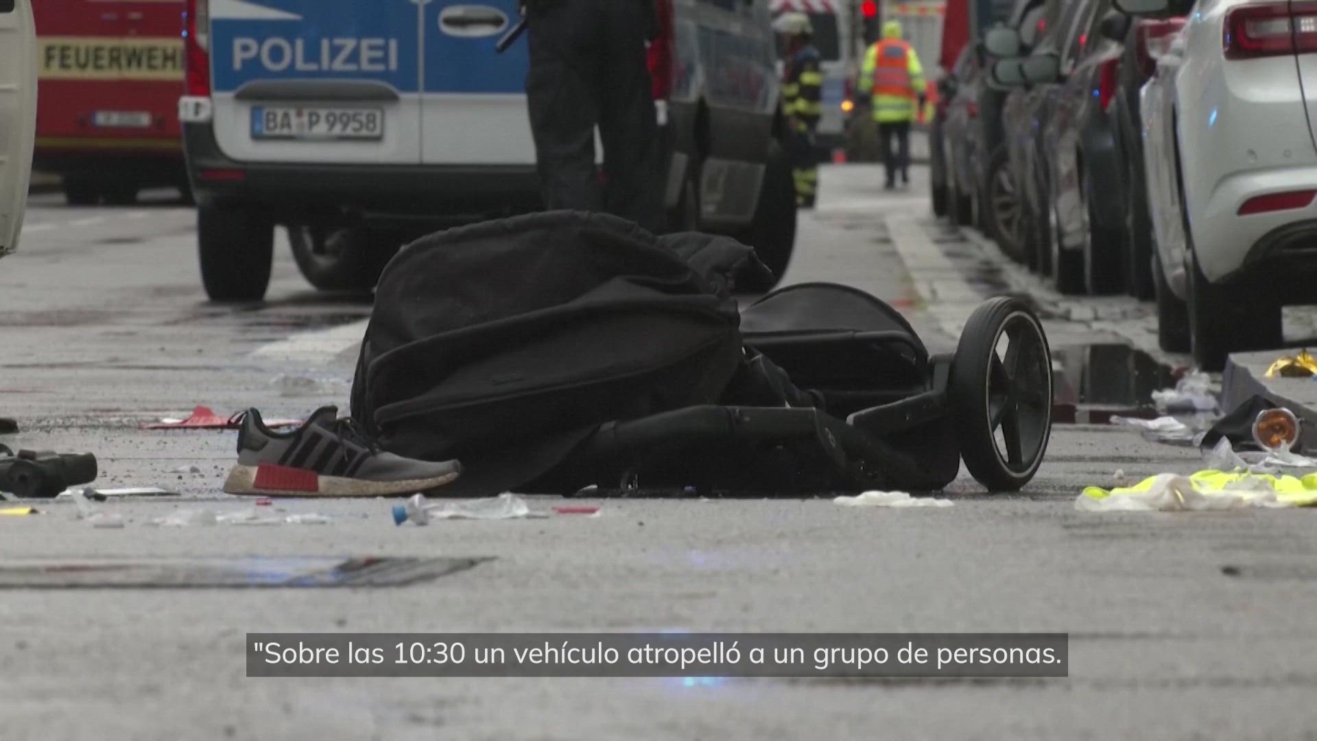 Al menos 27 heridos en Múnich atropellados por un coche en una manifestación sindical