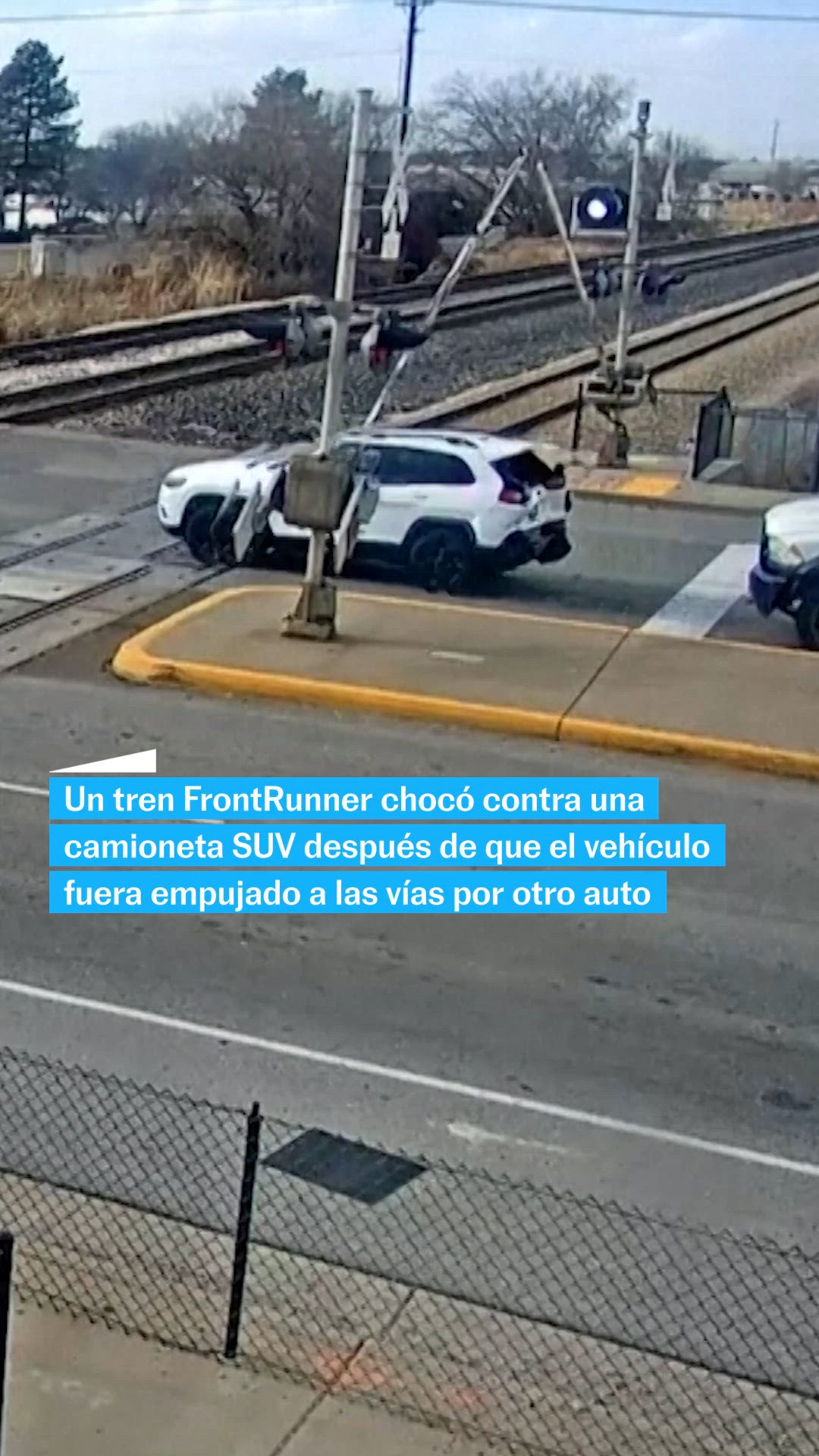 Tren choca contra una camioneta en Utah