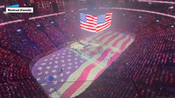 Abuchean el himno de EE UU en un partido de hockey sobre hielo en Canadá