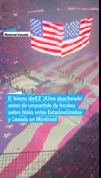 Abuchean el himno de EE UU en un partido de hockey sobre hielo en Canadá