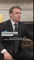 Macron corrige a Trump tras decir que el apoyo europeo a Ucrania fue un préstamo