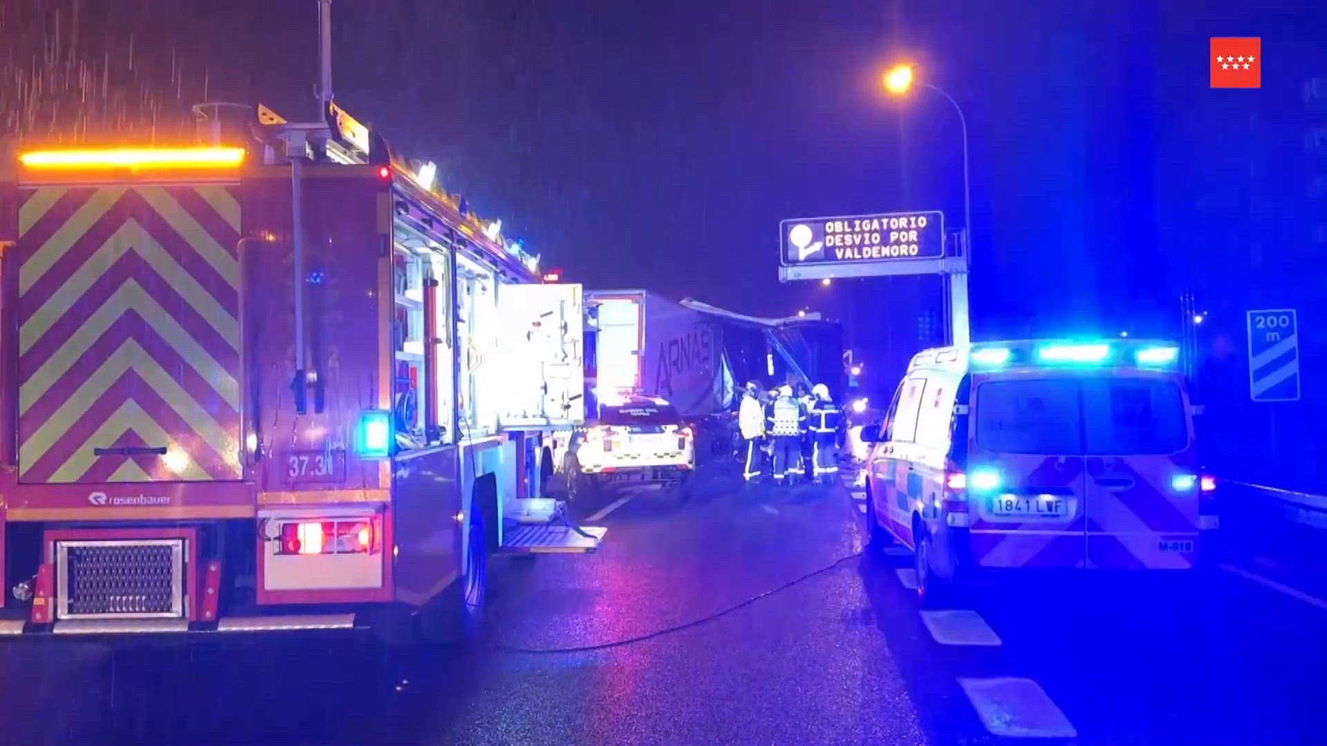 Dos conductores mueren en sendos accidentes en el mismo kilómetro de la A-4 en Valdemoro