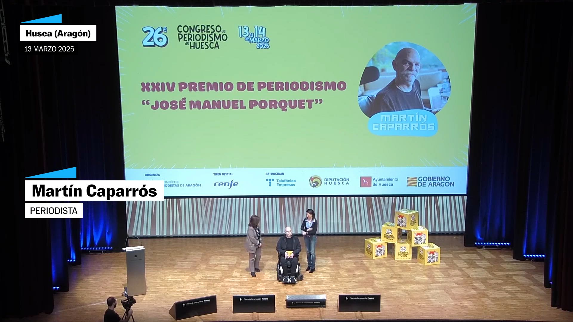 La intervención de Martín Caparrós al ganar el premio 'José Manuel Porquet'