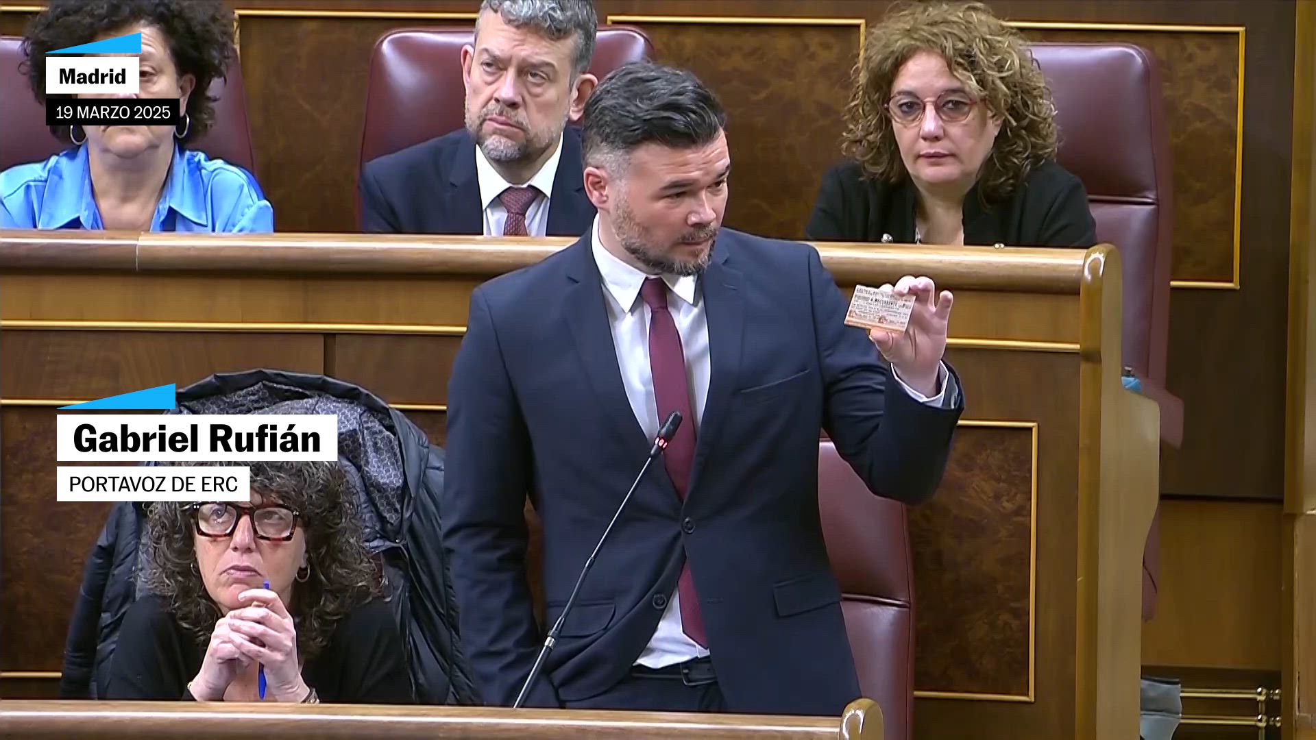 Rufián asegura que Rodalies es "un infierno"