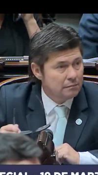 Caótica sesión de diputados en Argentina