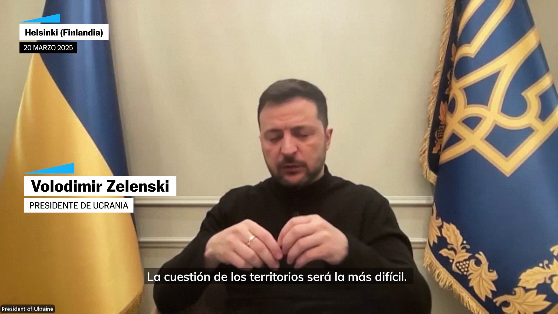 Zelenski: "La cuestión de los territorios será la más difícil"