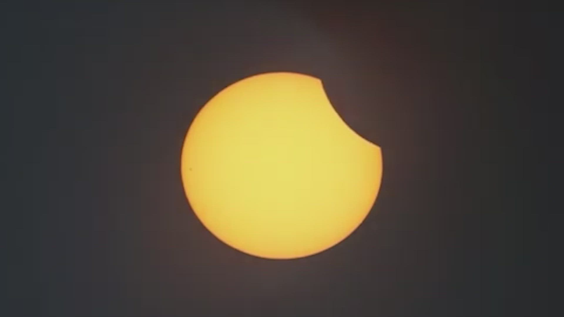 Timelapse del eclipse solar 2025