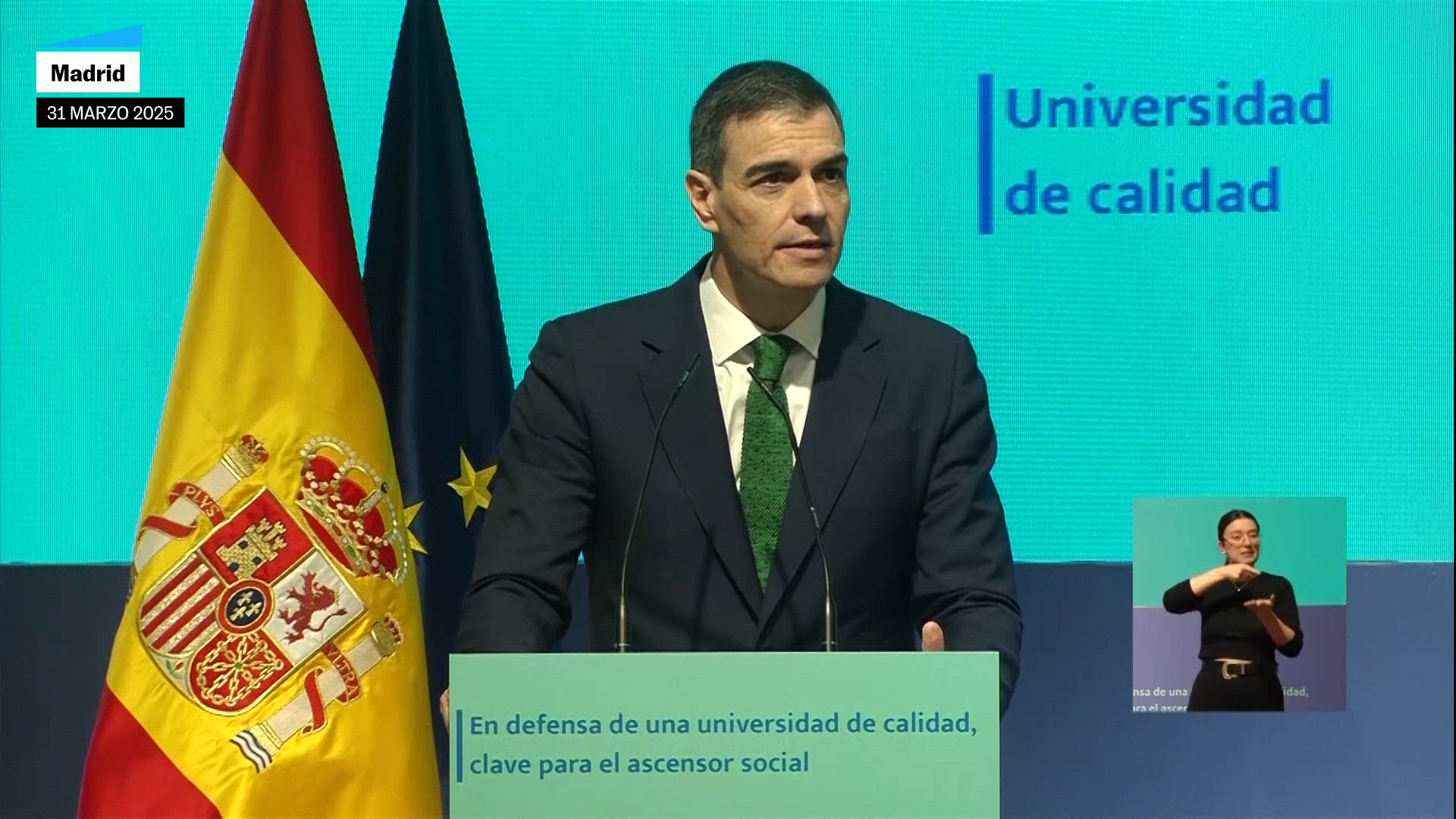 Sánchez: "Vamos a reforzar las exigencias para garantizar que las universidades sean proyectos de calidad"